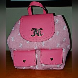 Juicy Couture Pack It Up Glitter Pink Lemonade Backpack Bag Viral Find NWT